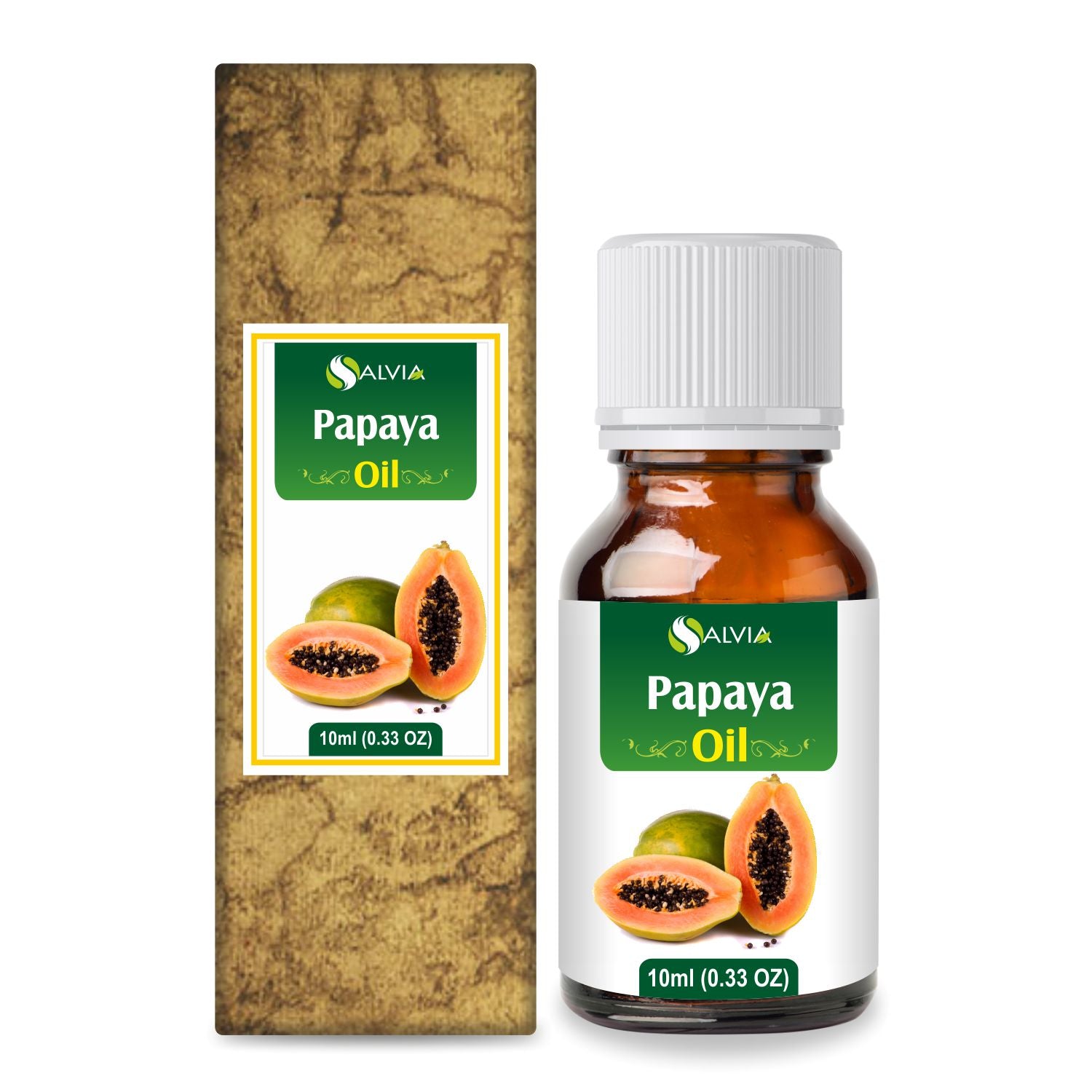Salvia Natural Carrier Oils 10ml Papaya Oil (Carica Papaya) 100% Salvia Natural Carrier Oils 10ml Papaya Oil (Carica Papaya) 100%